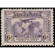 Australia  Aéreo 4 1931 Vuelos transoceánicos de sir Charles Kingsfor Smith MNH