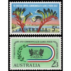 Australia 282/83 1962 7º Juegos del imperio y de la Commonwealth en Perth MNH Australia 282/83 1962 7º Juegos del imperio y de la Commonwealth en Perth MNH