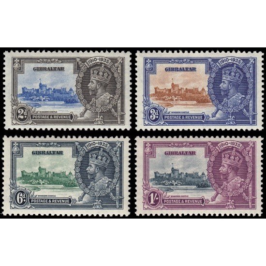 Gibraltar 95/98 1935 Jubileo de Jorge V MH Gibraltar 95/98 1935 Jubileo de Jorge V MH