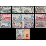Gibraltar 130/43 1953 Efigie de Elisabeth II en medallón MNH
