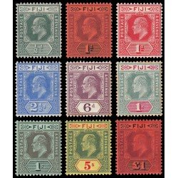 Fiji Islas 58/66 1905-11 Eduardo VII MH Fiji Islas 58/66 1905-11 Eduardo VII MH