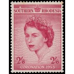 Rhodesia del Sur 77 1953 Coronación de Elisabeth II MNH