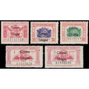 Tánger 142/46 1938 Sellos de derechos consulares MH