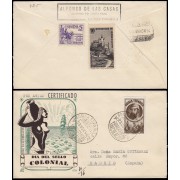 Guinea Española 294 1950 Día del sello colonial Iradier SPD Sobre Primer Día