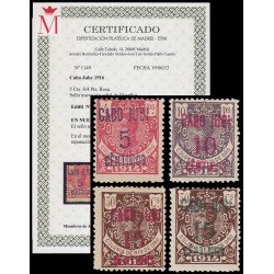 Cabo Juby 1/3A 1916 Sellos de Río de Oro de 1914 habilitados MNH/MH Cabo Juby 1/3A 1916 Sellos de Río de Oro de 1914 habilitados MNH/MH