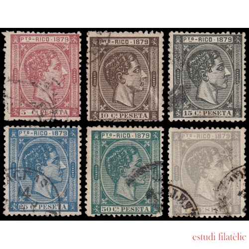Puerto Rico 23/28 1879 Alfonso XII Usados