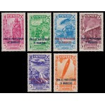 Marruecos Morocco Beneficencia 26/31 1943 Historia del correo MNH