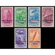 Marruecos Morocco Beneficencia 26/31 1943 Historia del correo MNH