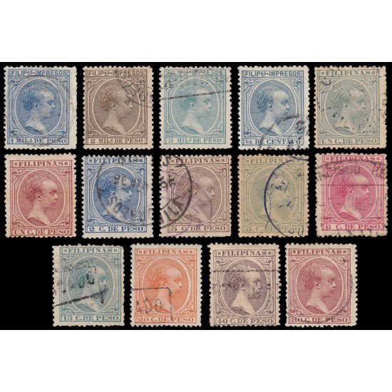 Filipinas Philippines 117/30 1896-1897 Alfonso XIII Usados Filipinas Philippines 117/30 1896-1897 Alfonso XIII Usados