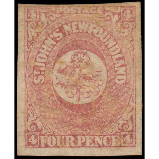 Terranova Newfoundland 15 1862 Corona real y flores heráldicas MH Terranova Newfoundland 15 1862 Corona real y flores heráldicas MH