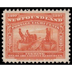 Terranova Newfoundland 54 1897 Pescadores MH Terranova Newfoundland 54 1897 Pescadores MH