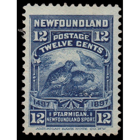 Terranova Newfoundland 56 1897 Urogallos blancos Sin goma Terranova Newfoundland 56 1897 Urogallos blancos Sin goma