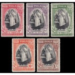 Tonga 82/86 1944 25 aniv. del advenimiento de la reina Salote MH