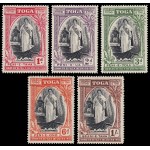 Tonga 82/86 1944 25 aniv. del advenimiento de la reina Salote MNH