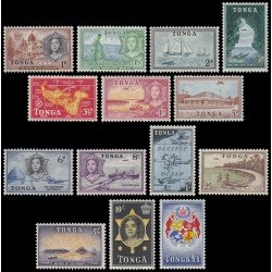 Tonga 100/13 1953 Reina Salote y sujetos diversos MNH Tonga 100/13 1953 Reina Salote y sujetos diversos MNH