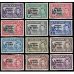 Tristan da Cunha 1/12 1952 Sellos de Santa Helena con sobrecarga MNH