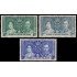 Turks & Caicos 117/19 37 Coronación de Jorge VI MNH