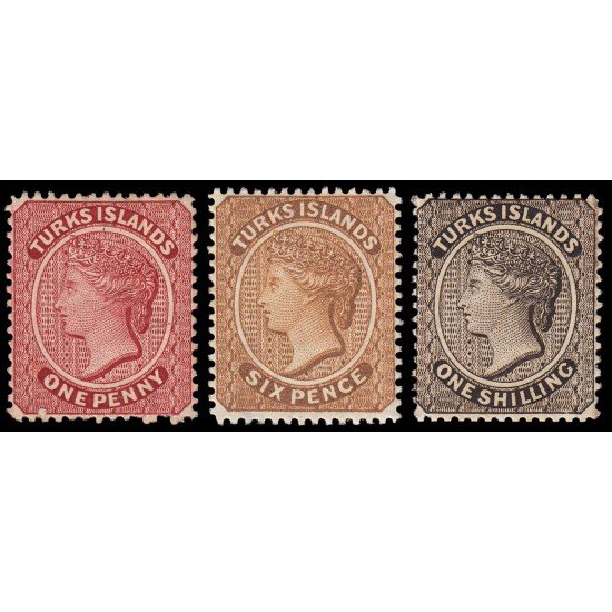 Turks & Caicos 1/3 1867 Victoria MH Turks & Caicos 1/3 1867 Victoria MH