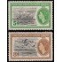 Turks & Caicos 161/62 1955 Elisabeth II MNH