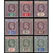 Islas Vírgenes Virgin I. 28/36 1904 Eduardo VII MNH