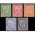 San Vicente Saint Vincent 71/75 1907-08 Postage & Revenue bajo el dibujo MH