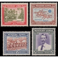 Samoa 136/39 1939 25 aniv. de la administración neozelandesa MNH