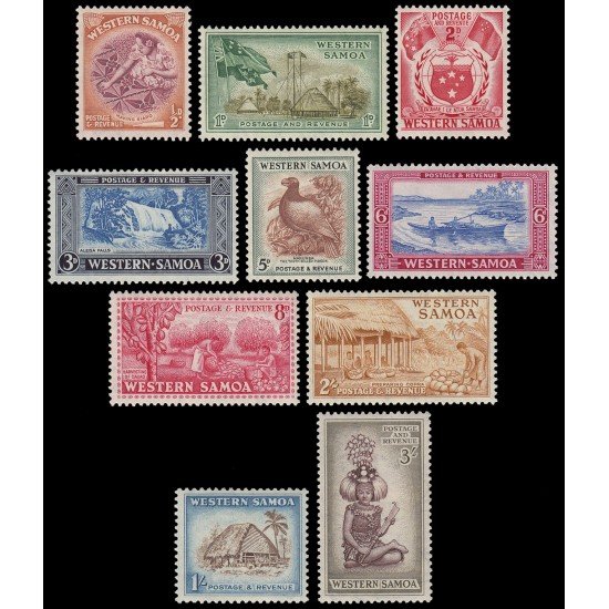 Samoa 149/58 1952 Motivos diversos MNH Samoa 149/58 1952 Motivos diversos MNH