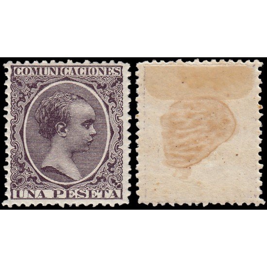 España Spain 226 1889-01 Alfonso XIII Pelón MH España Spain 226 1889-01 Alfonso XIII Pelón MH