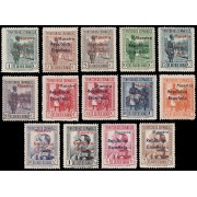Guinea Española 230/43 1932 Alfonso XIII Sellos de 1931 habilitados MNH