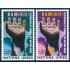 VAR1/S Naciones Unidas  Ginebra  Nº 52/53   1975  Namibia Responsabilidad de la ONU Mano simbólica Lujo