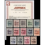 Guinea Española 216A/29A 1931 Tipos diversos Sobrecargados MH