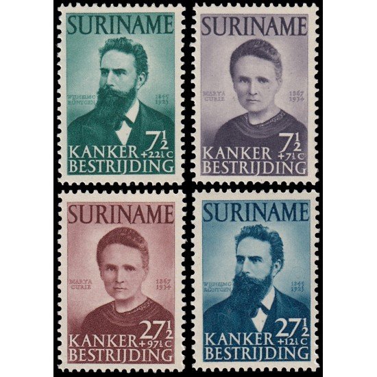Surinam Suriname 271/74 1950 En beneficio de la lucha contra el cáncer MNH Surinam Suriname 271/74 1950 En beneficio de la lucha contra el cáncer MNH