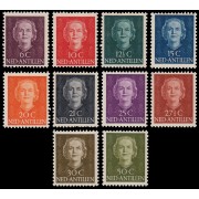 Antillas Holandesas 202/11 1950-54 Sellos de 1947 con leyenda NED. ANTILLEN MNH