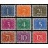 Nueva Guinea Holandesa 1/9 1950-52 Sellos de 1946-49 con la leyenda NIEUW GUINEA