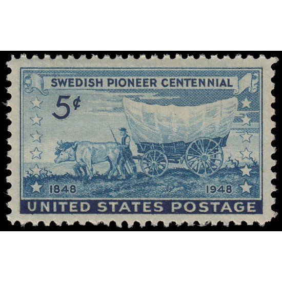 Estados Unidos USA 509 1948 Centenario del establecimiento de la colonia de pioneros suecos en el Medio Oeste MNH Estados Unidos USA 509 1948 Centenario del establecimiento de la colonia de pioneros suecos en el Medio Oeste MNH