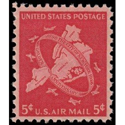 Estados Unidos USA Aéreo 39 1948 Centenario de la gran Nueva York MNH Estados Unidos USA Aéreo 39 1948 Centenario de la gran Nueva York MNH