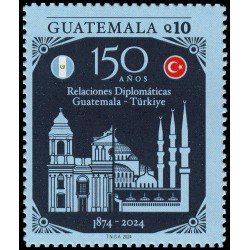 Guatemala 2024 150 años relaciones Guatemala-Turquía MNH Guatemala 2024 150 años relaciones Guatemala-Turquía MNH