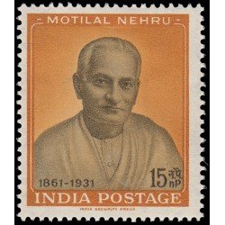 India 125 1961 Centenario del nacimiento de Motilal Nehru MNH India 125 1961 Centenario del nacimiento de Motilal Nehru MNH