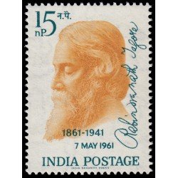 India 126 1961 Centenario del nacimiento del poeta Rabindranath Tagore MNH India 126 1961 Centenario del nacimiento del poeta Rabindranath Tagore MNH