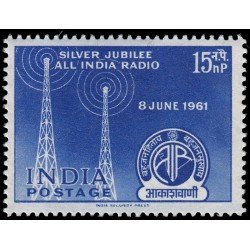 India 127 1961 25 aniv. de la radio nacional MNH India 127 1961 25 aniv. de la radio nacional MNH