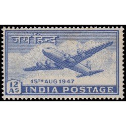 India Aéreo 1 1947 Independencia Douglas DC-4 MNH India Aéreo 1 1947 Independencia Douglas DC-4 MNH