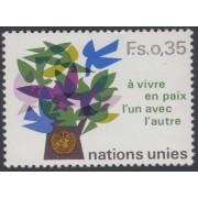 FAU2/S Naciones Unidas  New York  Nº 72  1978 Serie Símbolos Árbol de palomas Lujo