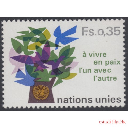 FAU2/S Naciones Unidas  New York  Nº 72  1978 Serie Símbolos Árbol de palomas Lujo