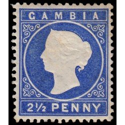 Gambia 15 1886-87 Victoria Impresión en relieve MH Gambia 15 1886-87 Victoria Impresión en relieve MH