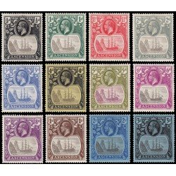 Ascension 10/20 1924-27 Jorge V y escudo de armas de Santa Elena MNH-MH Ascension 10/20 1924-27 Jorge V y escudo de armas de Santa Elena MNH-MH