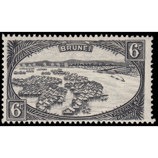 Brunei 61 1924-31 Río Kampong MNH Brunei 61 1924-31 Río Kampong MNH