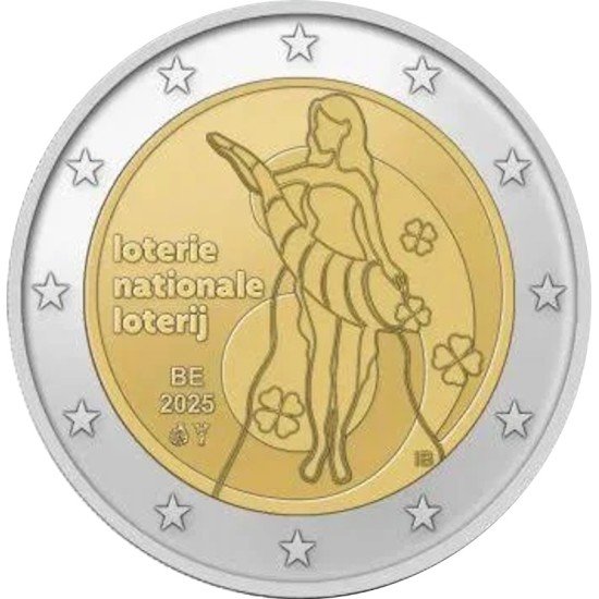 Bélgica 2025 2 € euros conmemorativos Lotería Nacional Bélgica 2025 2 € euros conmemorativos Lotería Nacional