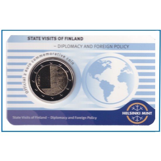 Finlandia 2025 Cartera Of. Coin Card Moneda 2 € Conm. Rel. Diplomáticas Inglés Finlandia 2025 Cartera Of. Coin Card Moneda 2 € Conm. Rel. Diplomáticas Inglés