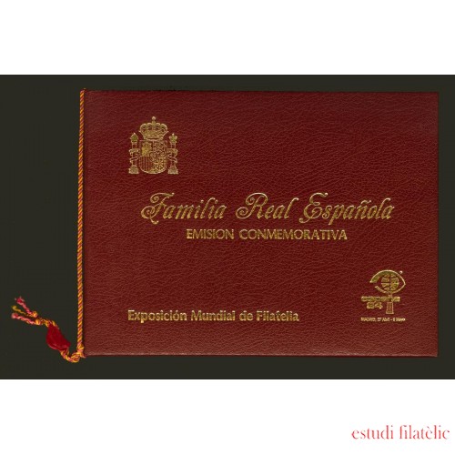 Libro Oficial Correos España 1984 Carnet conmemorativo de la Exposición ESPAÑA 84, incluye las Pruebas de Lujo 6/7