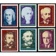 Bulgaria Bulgary 2902/07 1985 Compositores célebres europeos MNH
